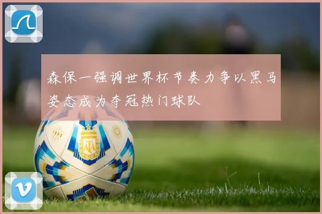 森保一强调世界杯节奏力争以黑马姿态成为夺冠热门球队